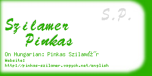 szilamer pinkas business card